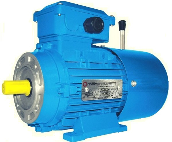 Motor 0,5HP 1500RPM trifásico CON FRENO MEC B34