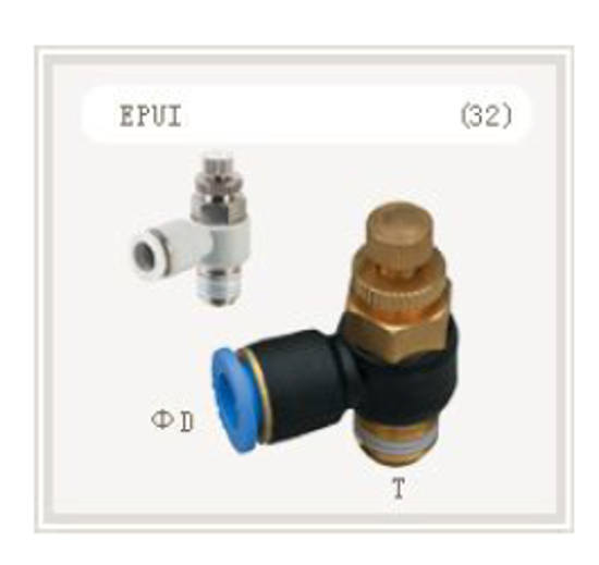Imagen de Control de flujo Acodado Rosca 1/4 Tubo 8mm