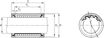 Imagen de RODAMIENTO LINEAL ESTANDAR KBM-40-DD REXROTH - R060204010