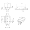 Imagen de GUIA LINEAL (BRIDA, LARGO, STD) KWD-015-FLS-C1-N-1 REXROTH - R165311420