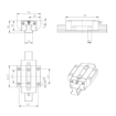 Imagen de GUIA L. ROD. (BRIDA, NORMAL, STD) RWD-025-FNS-C3-P-2 REXROTH - R18512322X