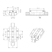 Imagen de GUIA LINEAL (BRIDA, LARGO, STD) KWD-030-FLS-C1-N-1 REXROTH - R165371420