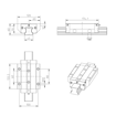 Imagen de GUIA LINEAL (BRIDA, LARGO, STD) KWD-045-FLS-C1-N-1 REXROTH - R165341420