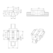 Imagen de GUIA LINEAL (BRIDA, NORMAL, STD) KWC-055-FNS-C1-N-2 REXROTH - R165151410