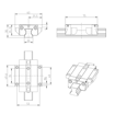Imagen de GUIA LINEAL (BRIDA, NORMAL, STD) KWD-020-FNS-C2-H-1 REXROTH - R165182320