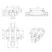 Imagen de GUIA LINEAL (BRIDA, NORMAL, STD) KWD-035-FNS-C1-N-1 REXROTH - R165131420