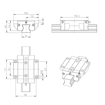 Imagen de GUIA LINEAL (BRIDA, NORMAL, STD) KWD-035-FNS-C2-P-1 REXROTH - R165132220